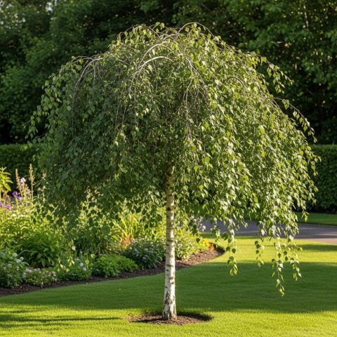 Birch - youngs weeping 50mm WB